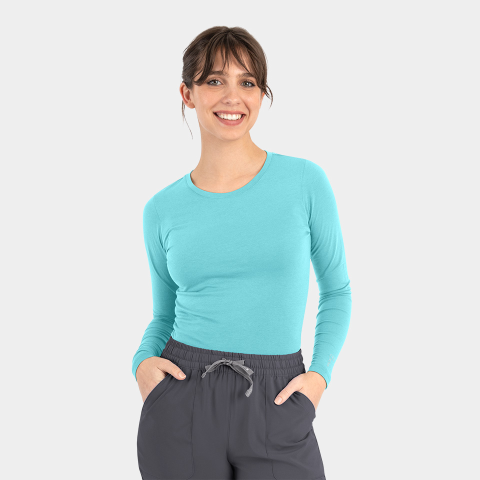 Women's Long Sleeve Underscrub Tee | 6909 - Image 1