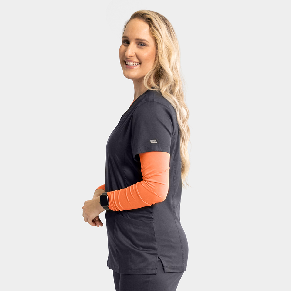 Women's Mock Wrap Knit Side Top | 2803 - Image 5