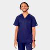 Men's Mesh Panel V-Neck Top | 2851