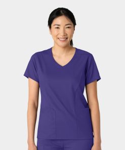 Women's 2-Pocket V-Neck Scrub Top | 6251