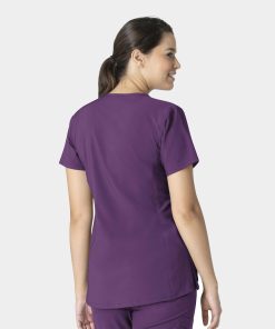 Alternative view of Women's Notch Neck Tunic Scrub Top | C12213