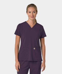 Women's Flex Panel V-Neck Scrub Top | C13210