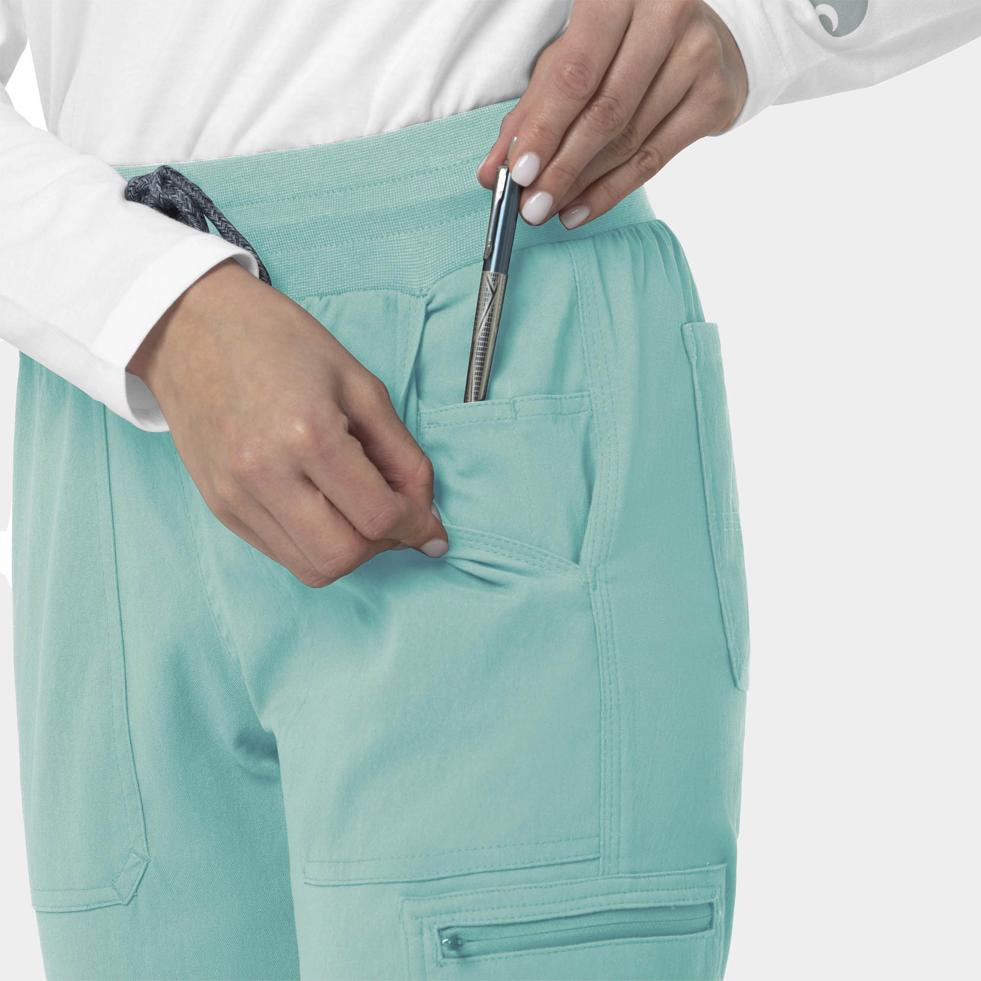 Women's Slim Leg Scrub Pant PETITE | C52237P - Cincy Scrubs