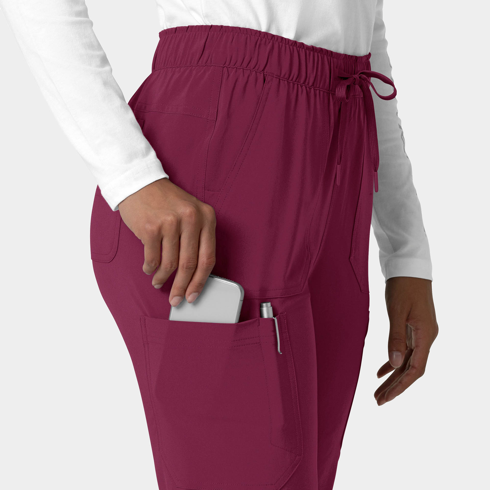 Women's Straight Leg Cargo Scrub Pant PETITE | C53210P - Image 9